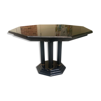 Vintage black lacquered table