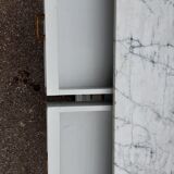 Old oak and marble chest of drawers