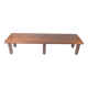 Italian Japandi walnut and ebony Bench, 60s