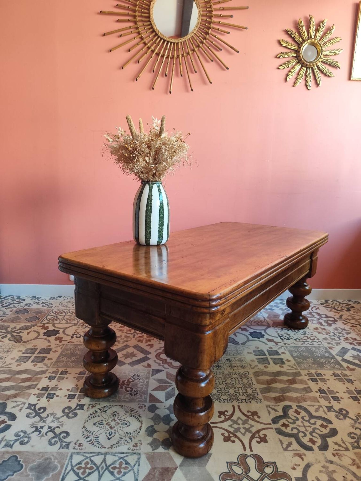 Solid wood coffee table