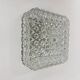 Mid-century crystal wall light / ceiling light by Limburg Glashütte, 1970s Germany