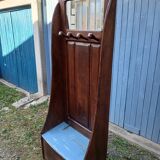 Wooden coat rack trunk