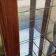 Showcase on marble