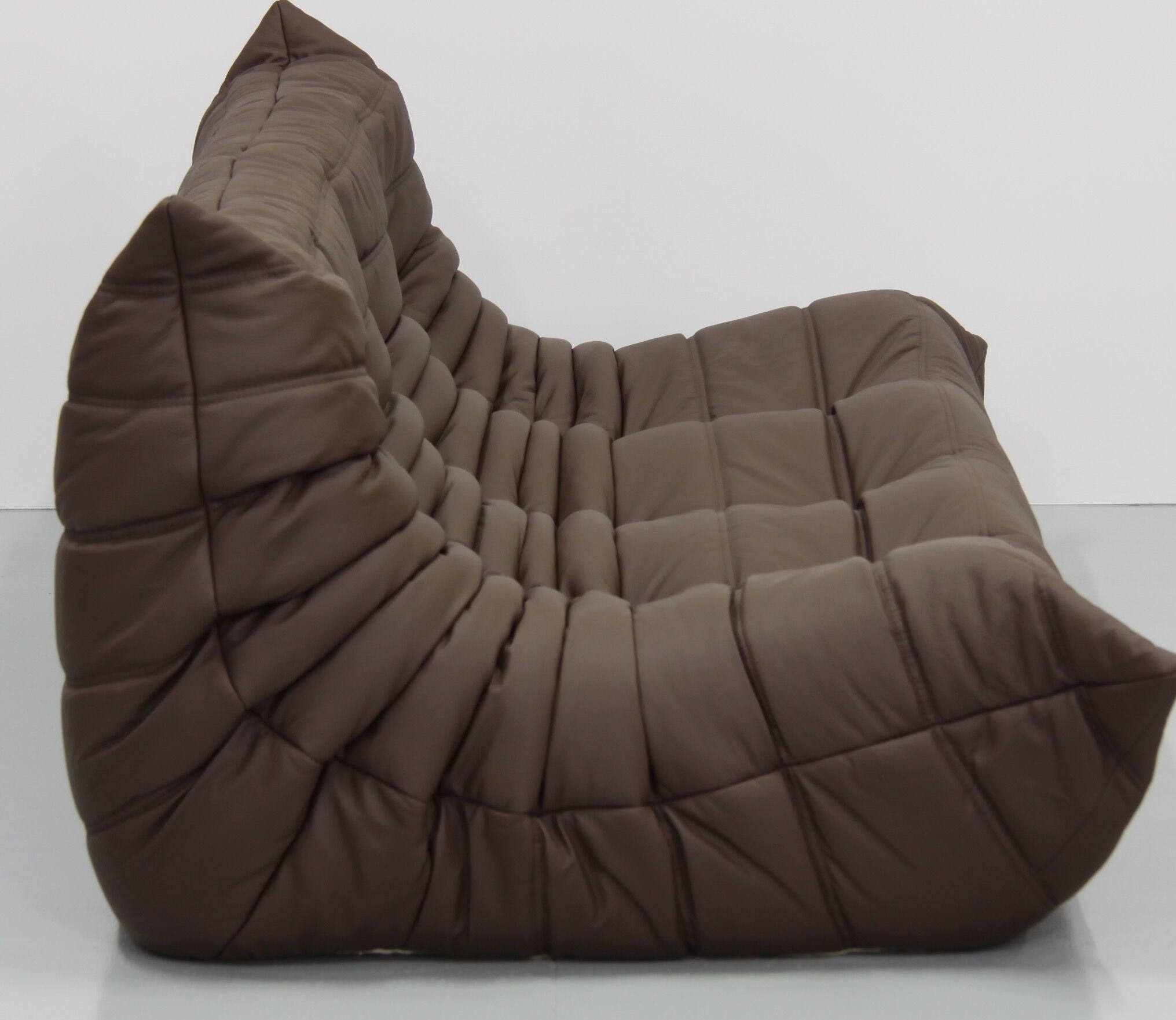 Sofa 3 places leather designed by Michel Ducaroy 1973