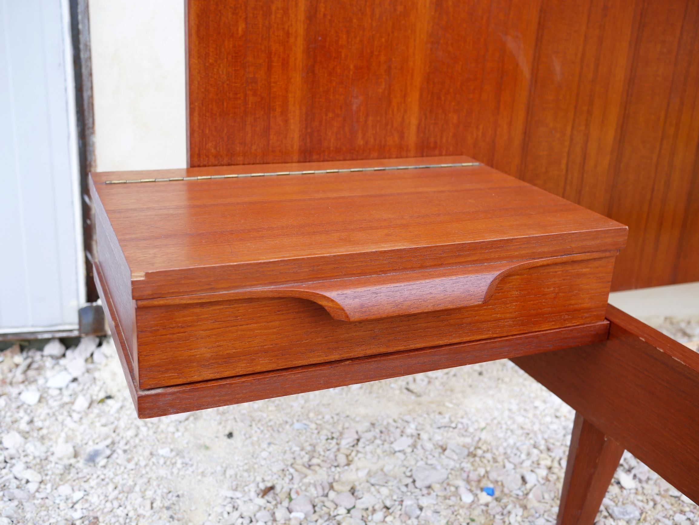 Scandinavian teak bed