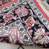 Vintage carpet Persian Tabriz Kashmir handmade 78cm x 129cm 1960s