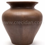 Vase brun Art Déco