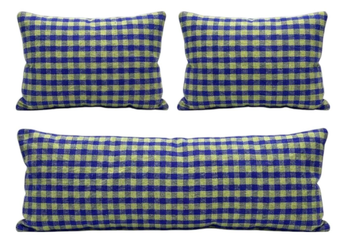 Set of 3 vintage kilim cushion covers 41x119 cm