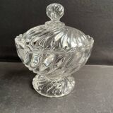 Molded crystal sugar bowl – Baccarat Twisted bamboo