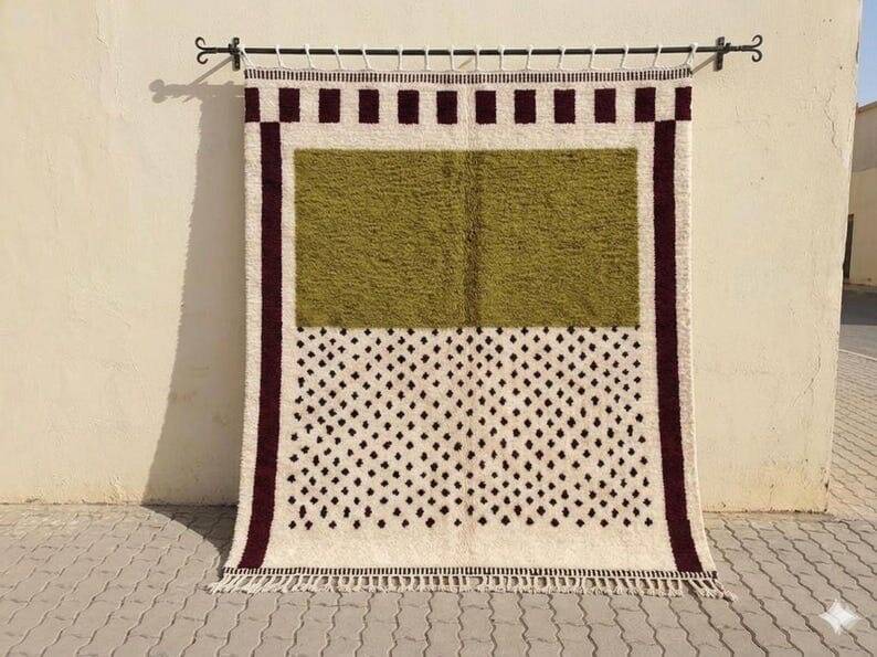 Handmade pure wool rug 150/250 cm