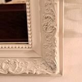 Louis Philippe style mirror in patinated stucco