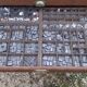 Printing cabinet 16 drawers with these lead letters