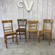 Mismatched bistro chairs x4