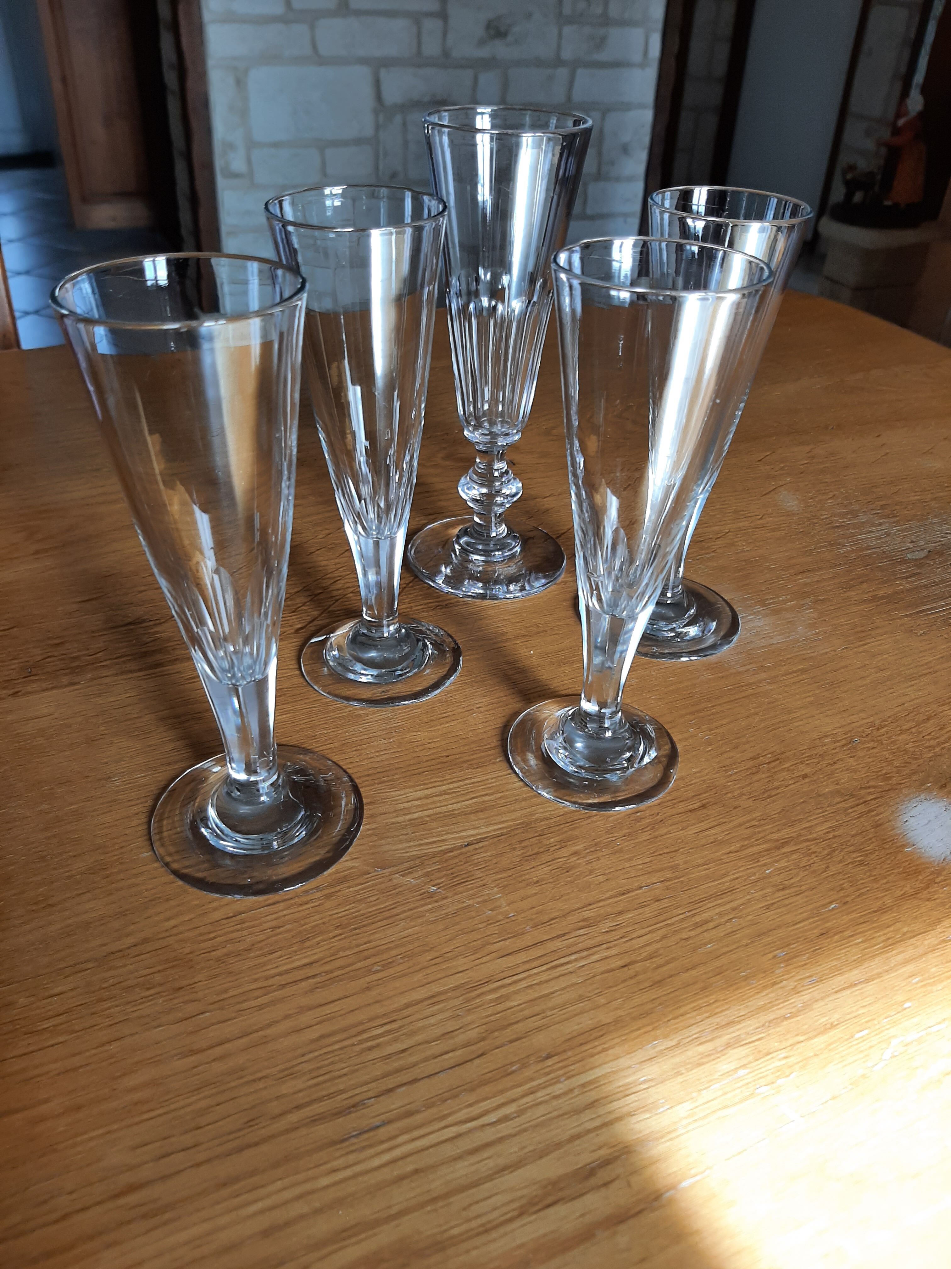 4 champagne flutes sold individually