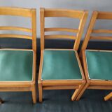 4 vintage bistro chairs 1950