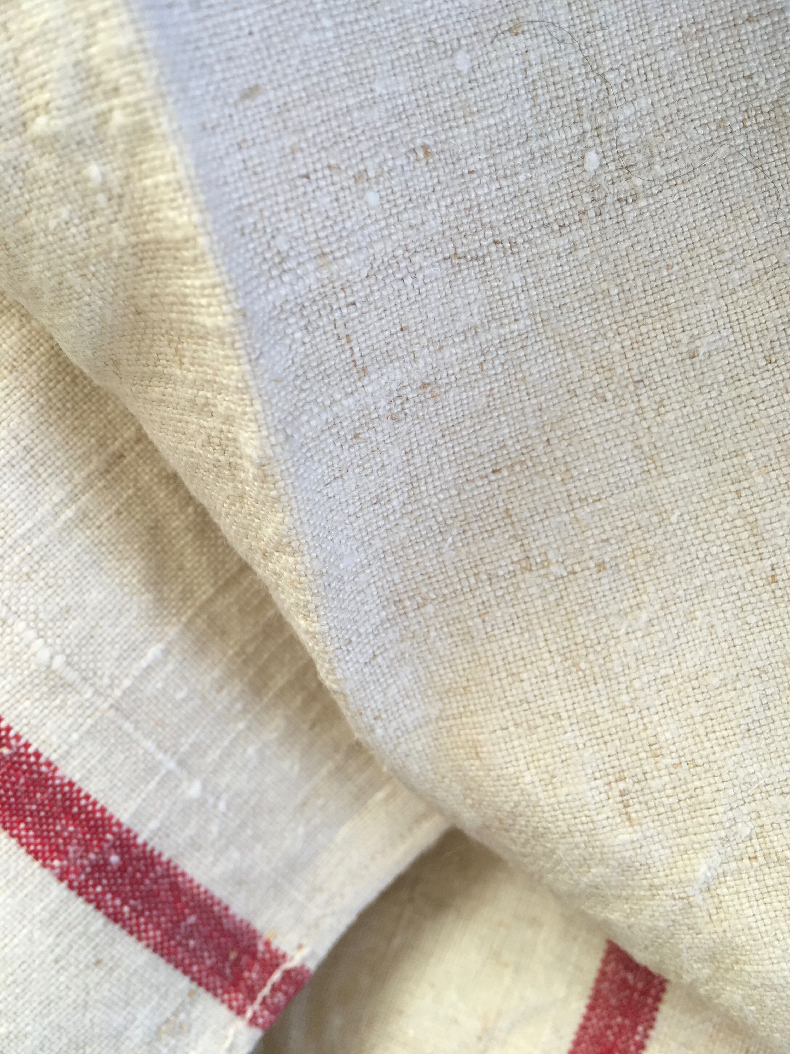 Linen towel and raw hemp dated 1939