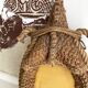 Mirror with rope and hemp from the 1960s.