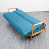 Vintage sofa, convertible, cherry, restored