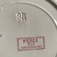 5 assiettes decor rouge