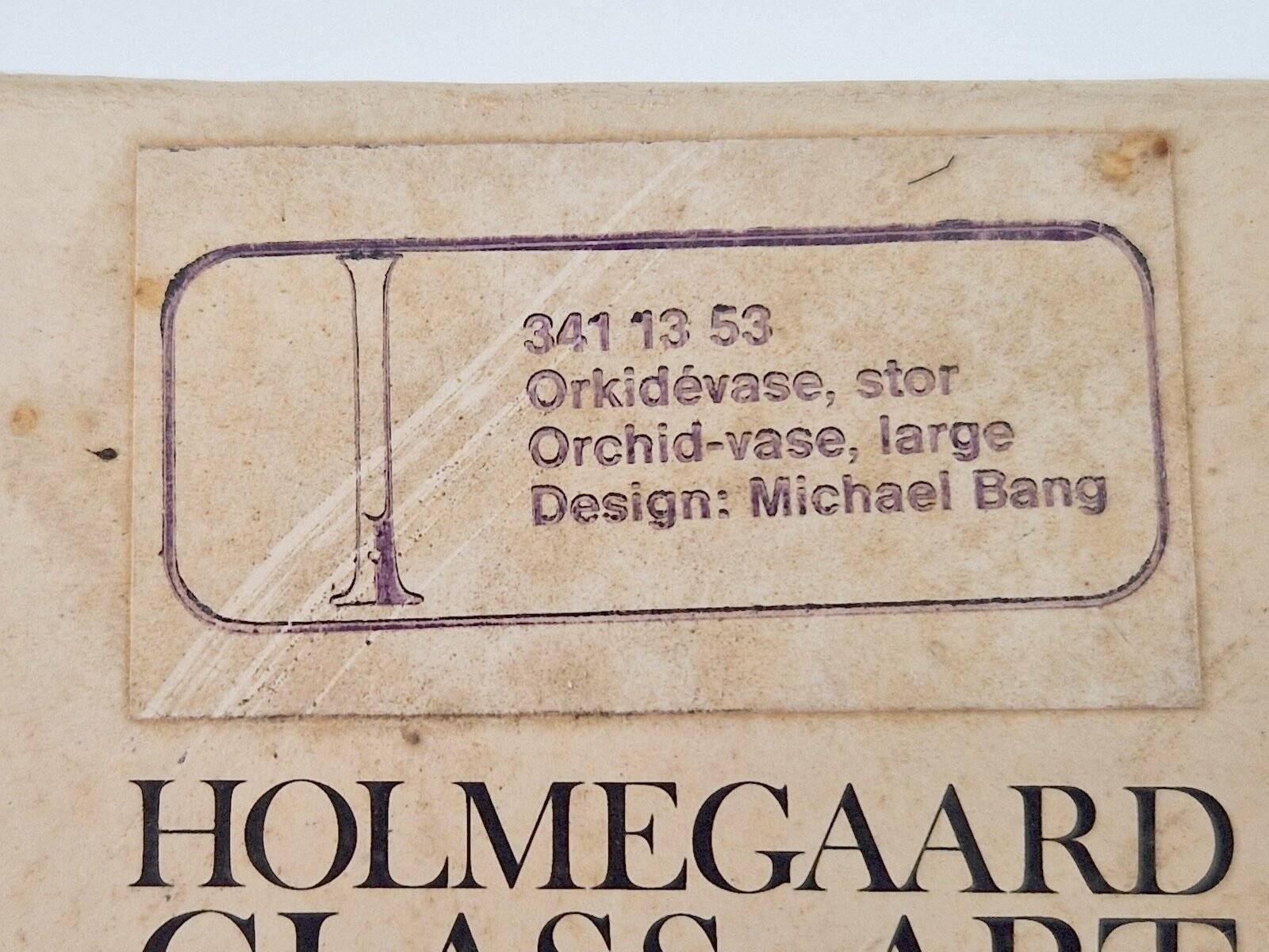 Vintage Orchid Vase by Michael Bang for Holmegaard, 1980s