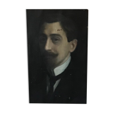 Oil on canvas portrait 19th