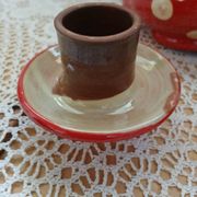 Handmade pottery teapot