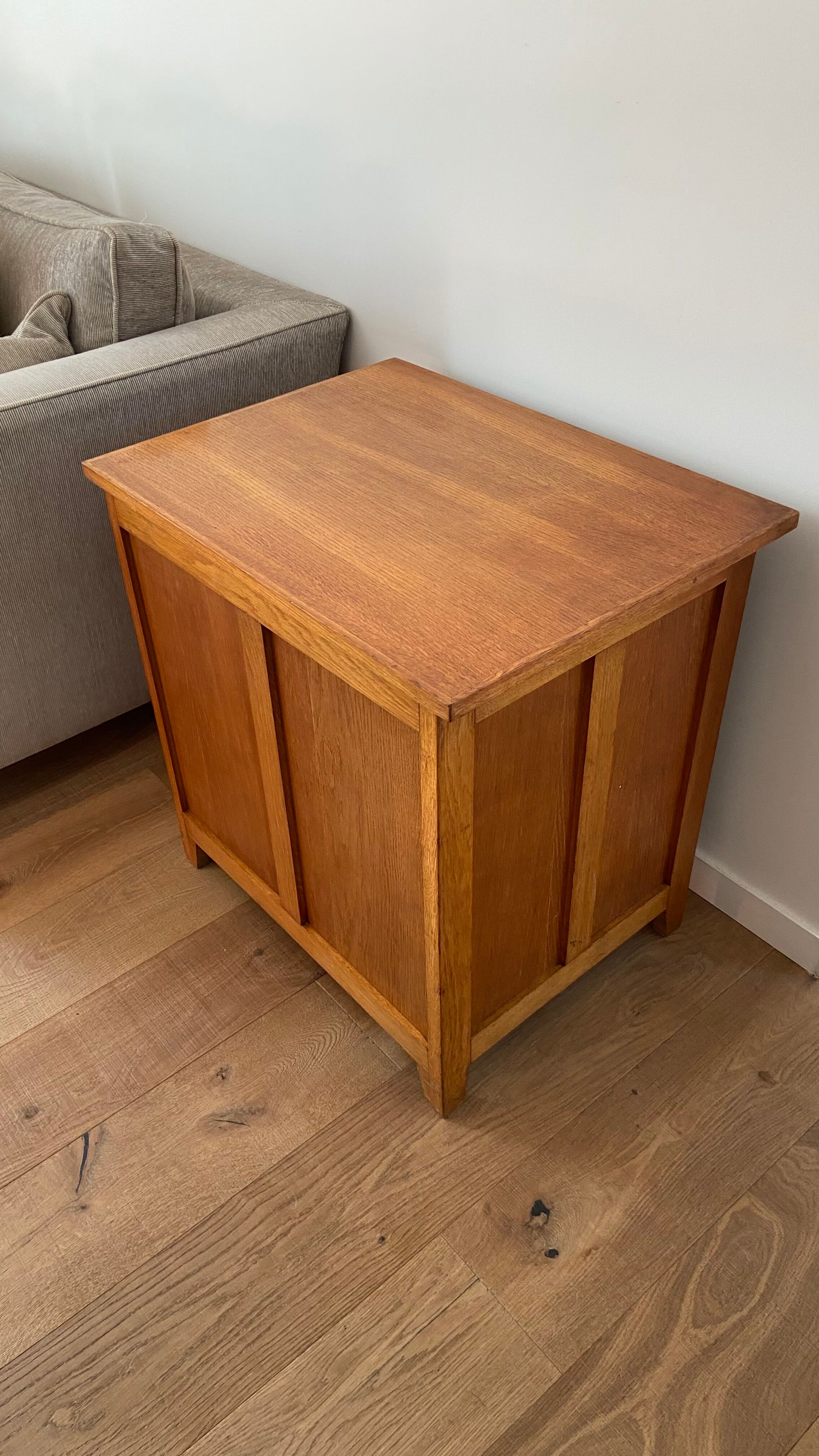 1950s vintage children's desk in light oak