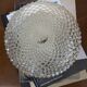Amber glass wall light or ceiling light with a diamond tip.