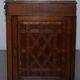 Restored Gothic desk with side bookshelves, drawer, and sloping top by Pugin Gillows.