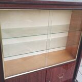 Empire style display cabinet in mahogany veneer