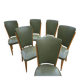 Green Skaï chair from the 1930s