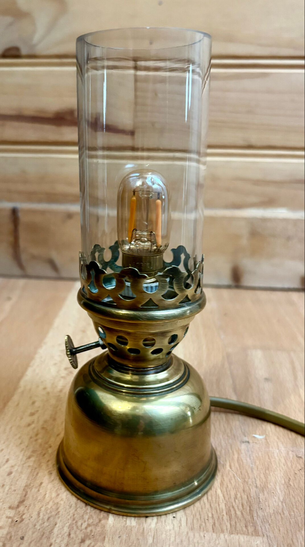 Electrified oil lamp