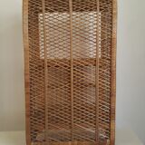 2-door rattan shelf
