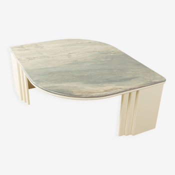 Table basse en marbre des années 1960