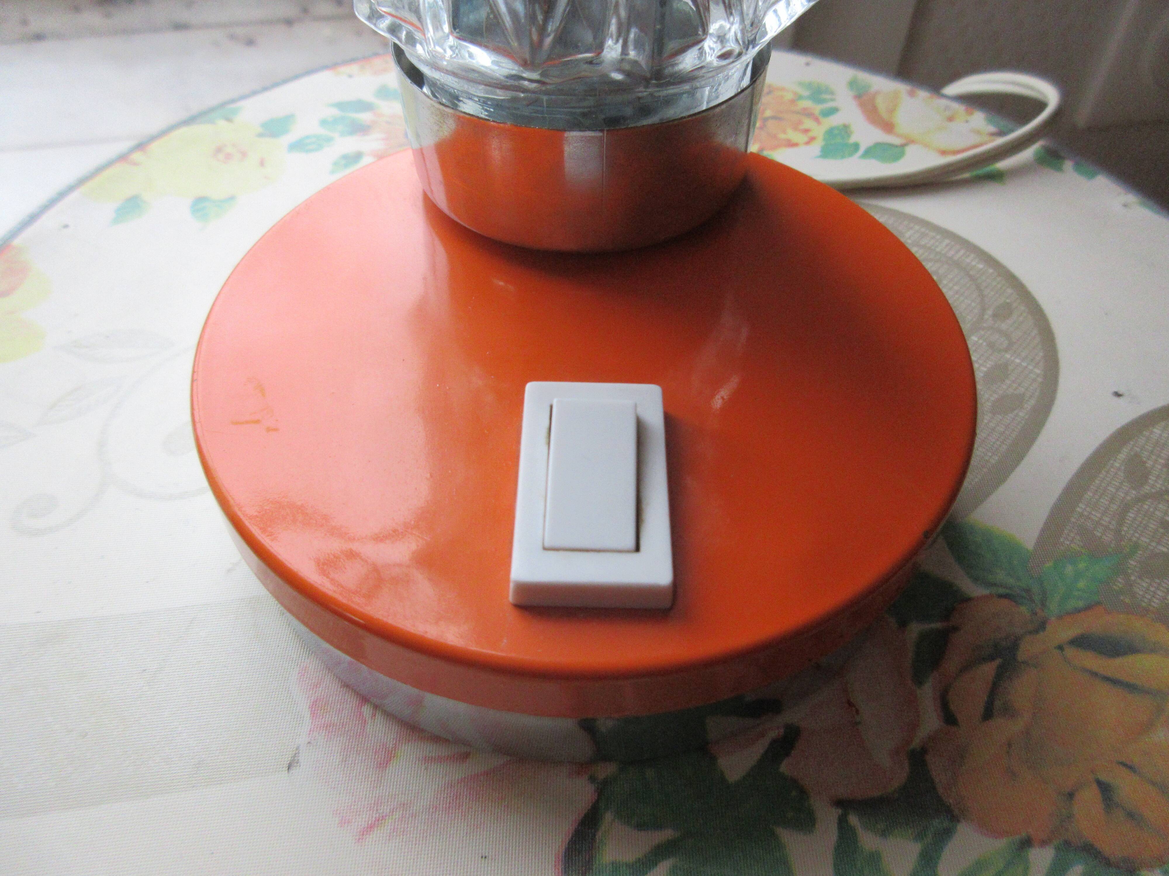 Vintage orange lamp
