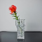 Limburg vase with ice cube effect in glass, Germany, 1970