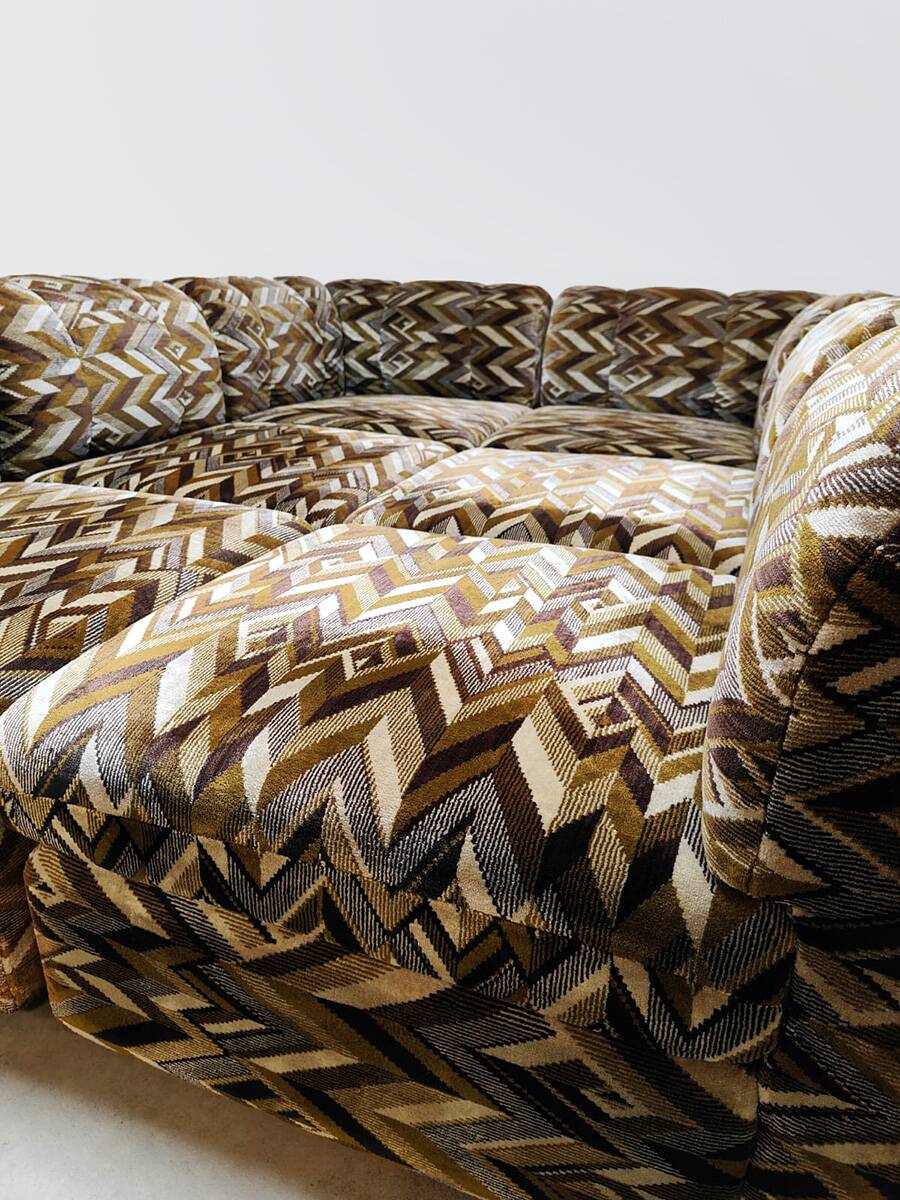 Vintage design modular sofa 'Geometric dessin'