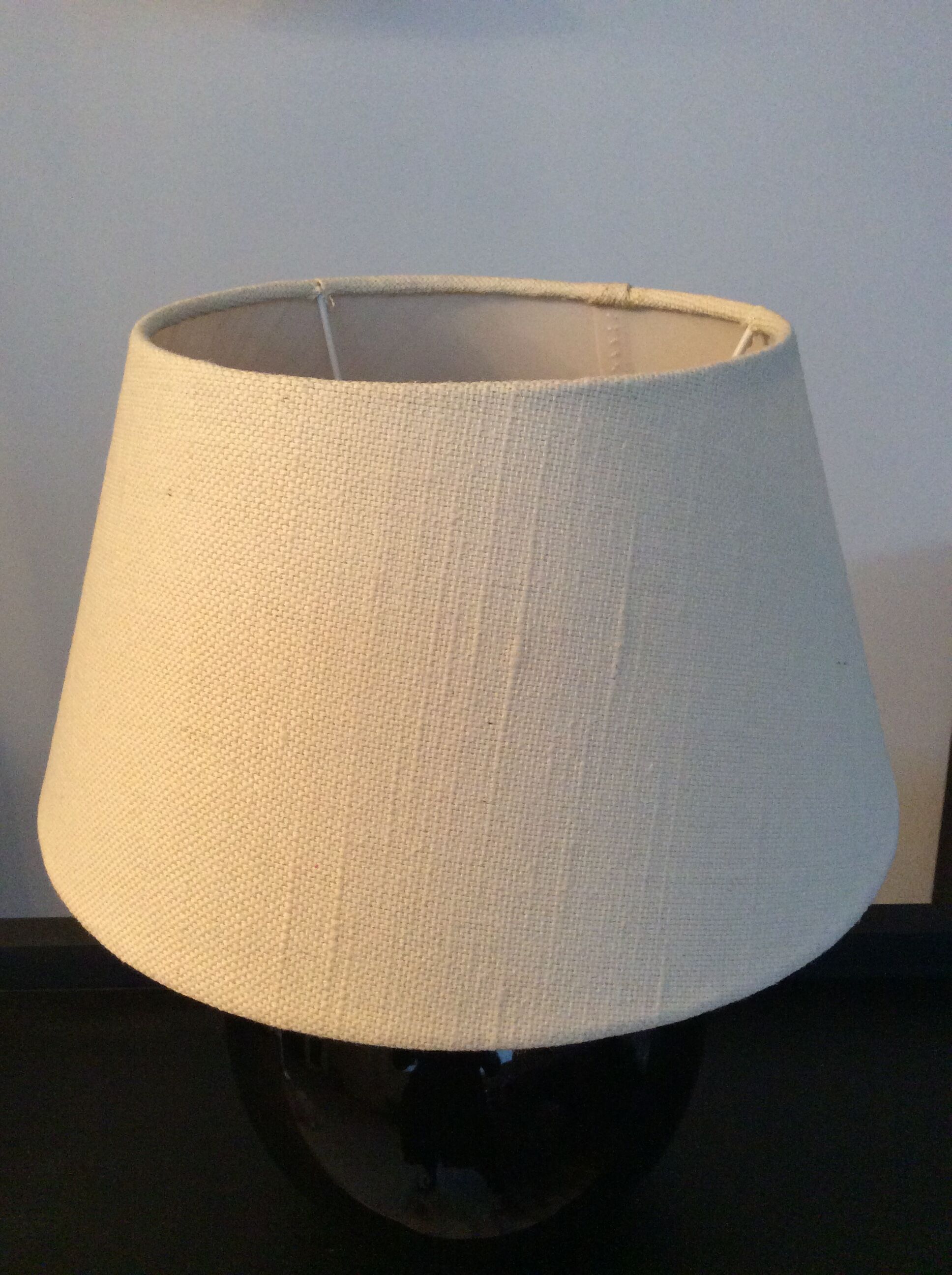 Vintage lamp 70-80 black ceramic ball