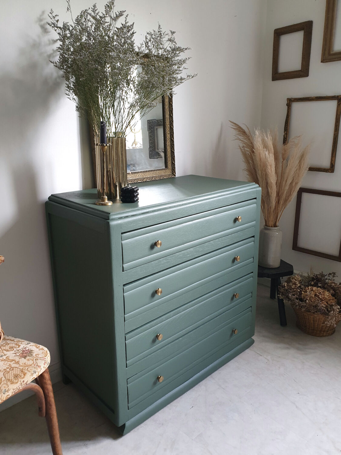 Commode Art Déco vert