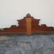 Old wooden pediment
