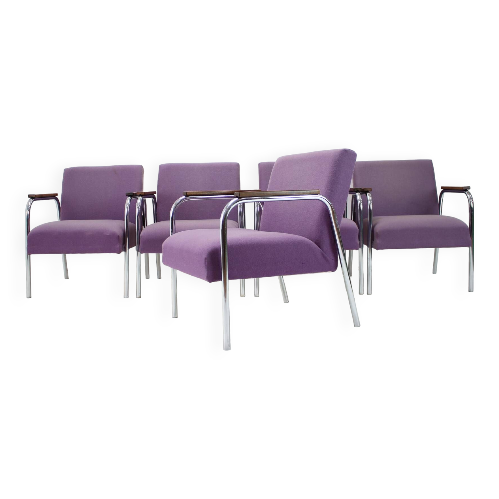 Mid-Century Tubular Chrome Armchair, Germany 1970s