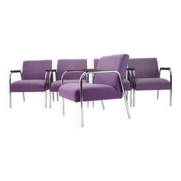 Mid-Century Tubular Chrome Armchair, Germany 1970s