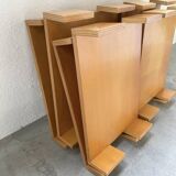 Bookcase on solid beech legs from the 80s