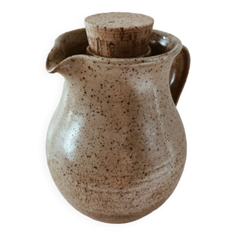 Stoneware ice pitcher
