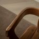 Brutalist Oak Armchair with Sculptural High Back by De Puydt, 1960s