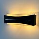 Vintage modernist wall lamp, black, white and chrome, France 1960