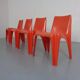 B1171 Fiberglass Stacking Chairs by Helmut Bätzner for Bofinger, 1960s, Set of 4
