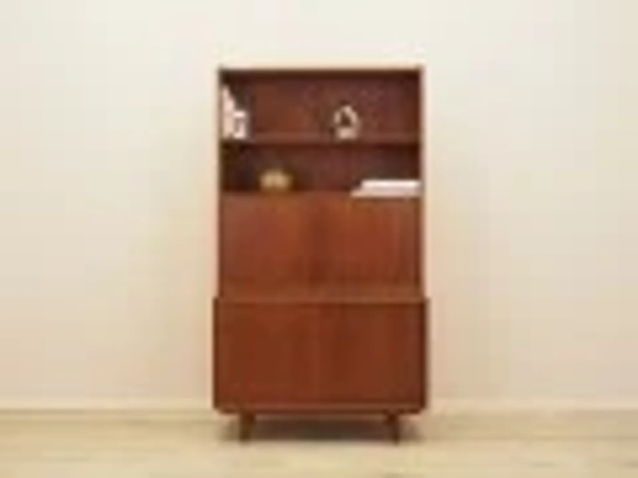 Teak bookcase with bar cabinet and secretary, Dammand & Rasmussen, Denmark, 1960s