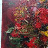 Hst still life bouquet flower in vase by willy jager 1960 germany 1960