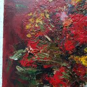 Hst still life bouquet flower in vase by willy jager 1960 germany 1960